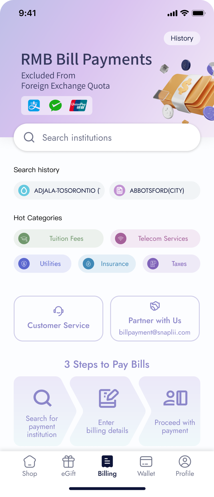Bill payments